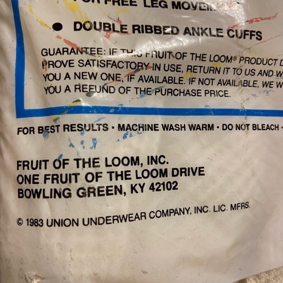 Fruit of the Loom New Old Stock Vintage Men’s Size 2XL Thermal Long Underwear - Picture 4 of 6